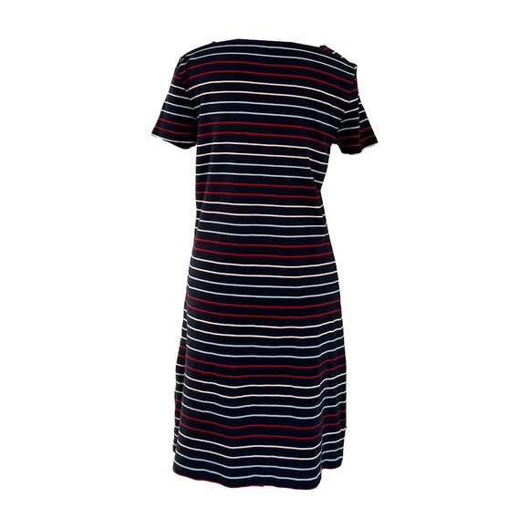 Jersey Striped T-Shirt Dress - Picture 2 of 4